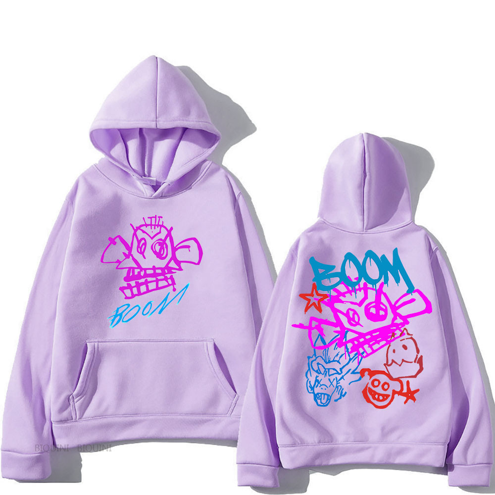 Arcane Jinx Cartoon Hooded Long Sleeve Harajuku Kawaii