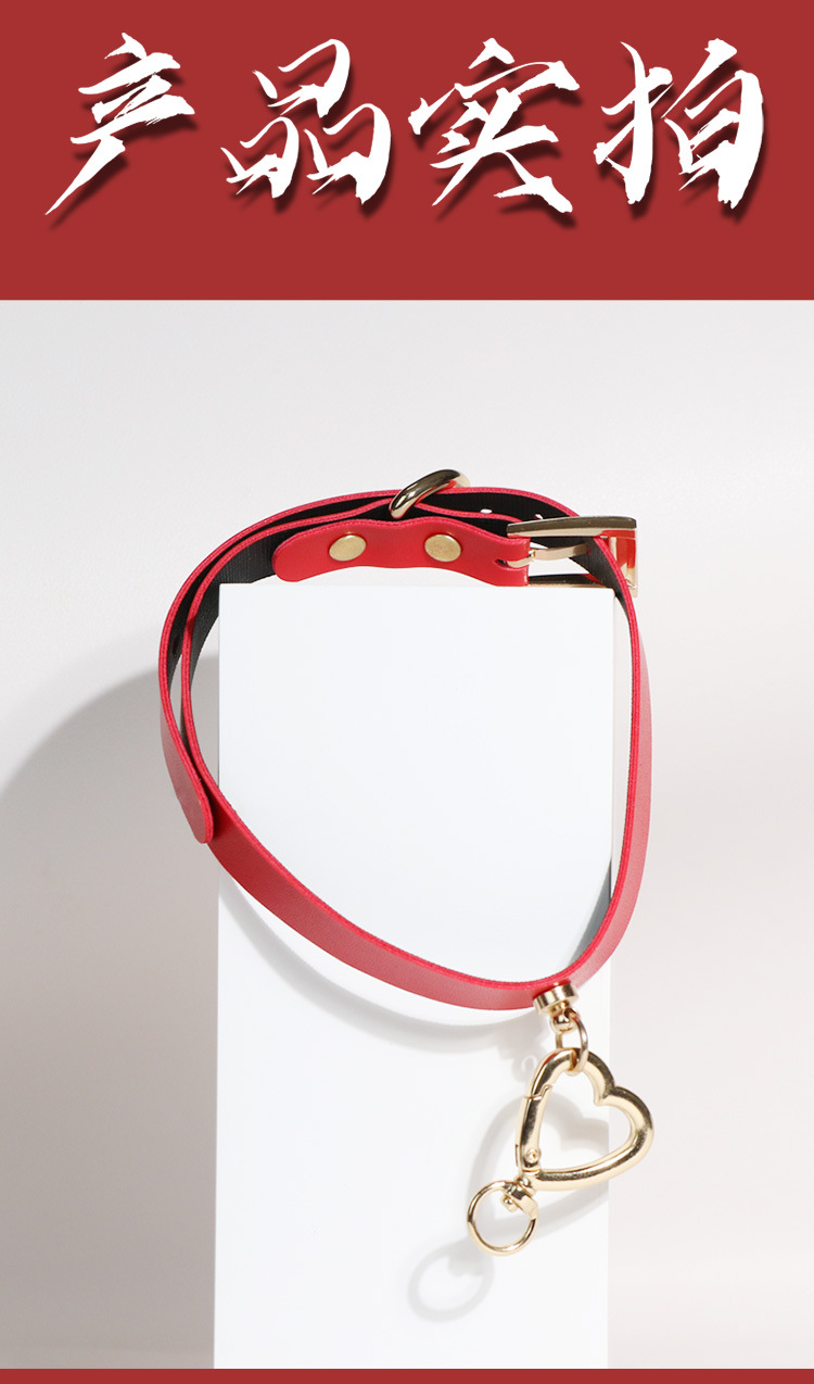 SM Collar with Leash and Handcuffs Set, Metal and Leather Restraint Kit for Couples — detail image 27