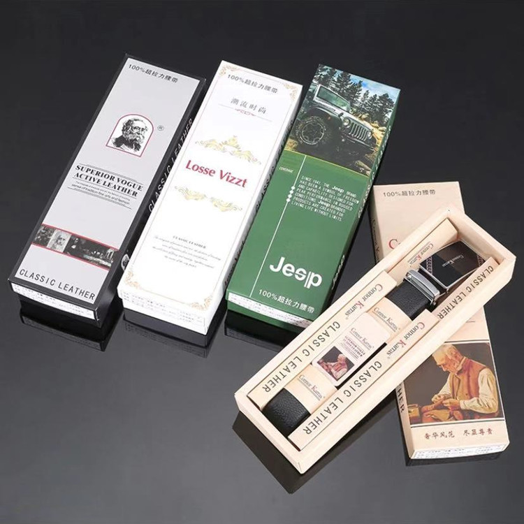 男士皮带 合金自动扣头腰带 盒装皮带男 男式皮带商务休闲裤腰带