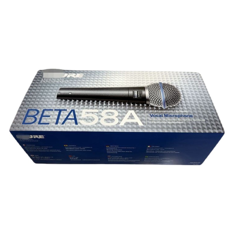 Ventas directas transfronterizas BETA58A cable móvil bobina micrófono profesional etapa rendimiento grabación nuevo micrófono de alta equipado