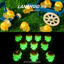 卡通树脂迷你微缩夜光面包造型乌龟公仔 卡通diy饰品配件材料批发