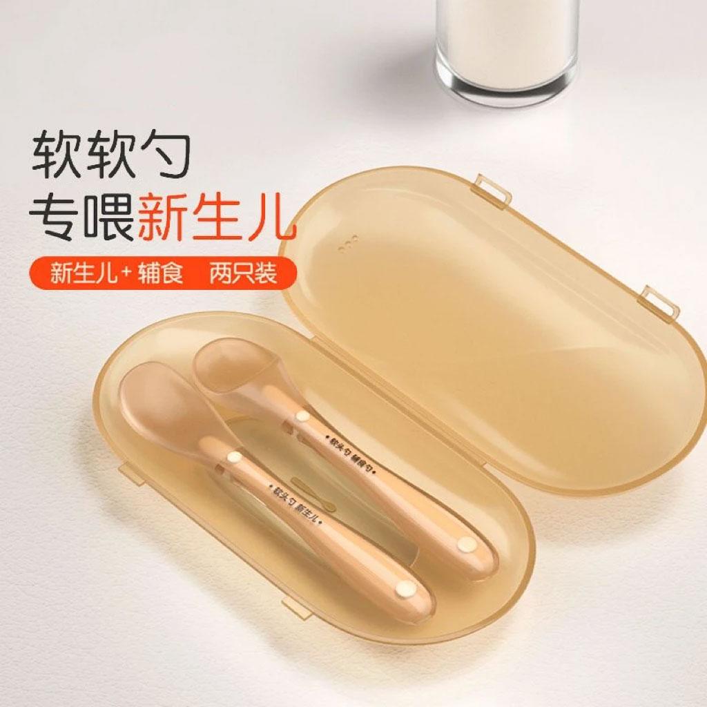 Silicone Spoon for Infants and Newborns to Feed Water, Milk, and Food; Tableware for Babies to Eat Porridge; Soft Spoon, Food Grade