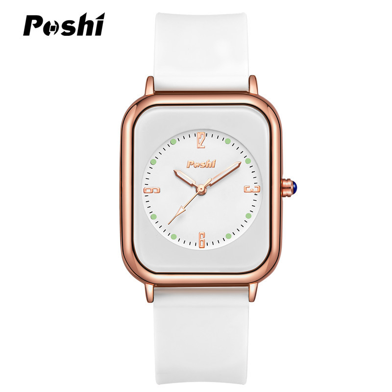 Poshi reloj mujer estudiante reloj de mujer de moda coreana simple reloj de cuarzo reloj de los hombres reloj de pareja