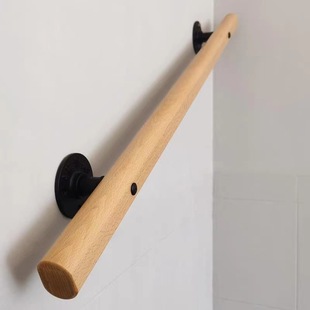 Stairs Solid Wood Wall Handrails Home Corridor Non-Slip Railings Wooden Kindergarten Indoor Attic Passage