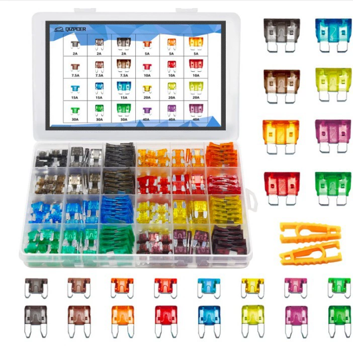 282PCS автомобильный мини-стандартный предохранитель с плоской ножкой 2A5A10A15A20A25A30A35A40