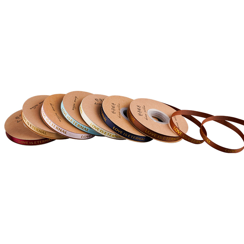 1cm gilding costilla cinturón embalaje de la flor cinta estrecha pastel de regalo de boda cinturón de hilo Inglés cinturón de poliéster