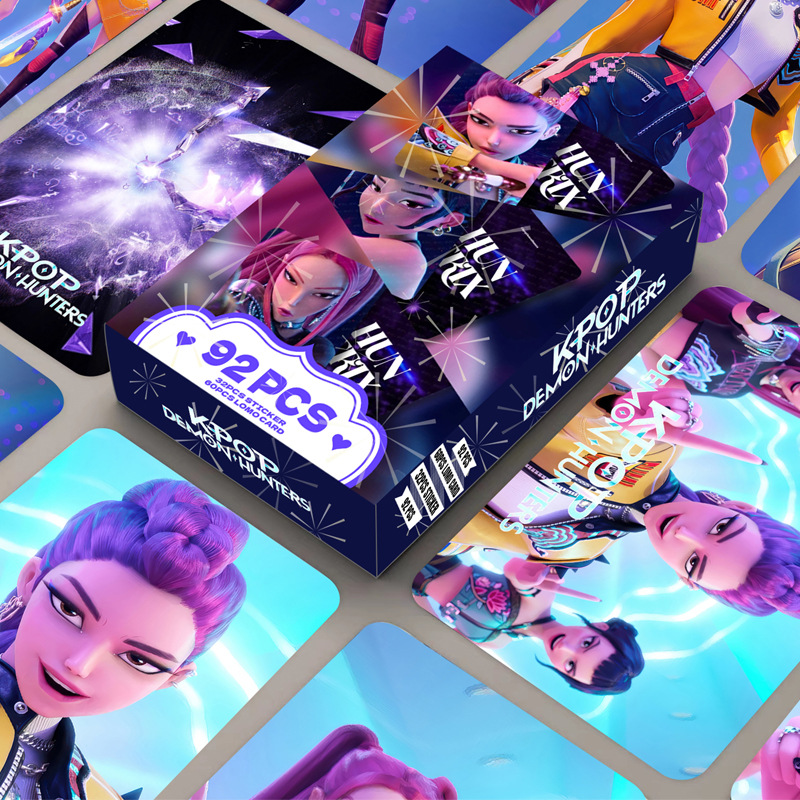 92PCS卡片 猎魔女团双面小卡 LOMO卡 盒装收藏卡照片卡 贺卡 书签