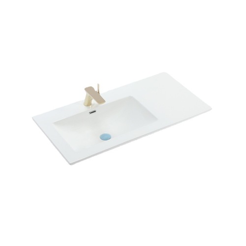 高拉科技定做家用卫生间现代简约型洗手洗脸盆切角陶瓷一体盆定制