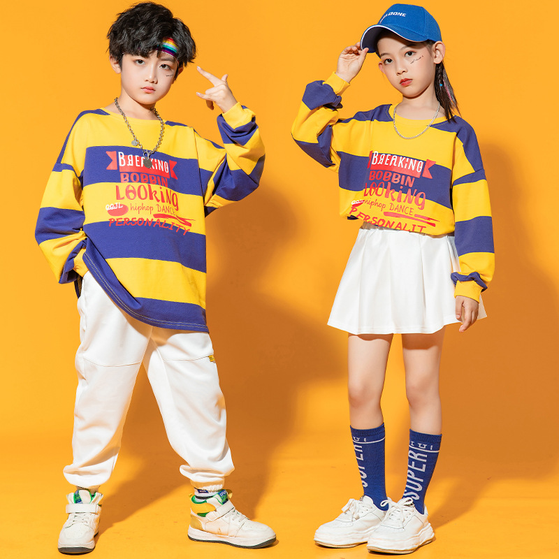 New children's hip-hop suit girls clothi...