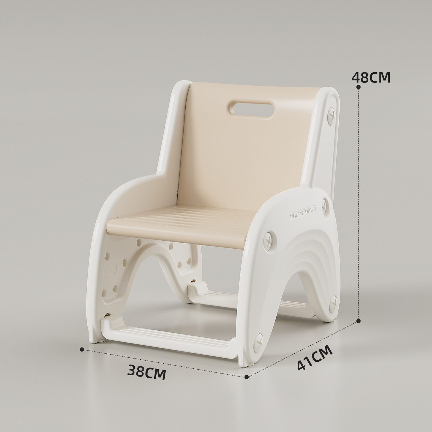 Muebles de plástico para niños al por mayor, jardín de infantes grueso, adultos pueden sentarse, bebés de 1 - 3 años tienen asiento de taburetes respaldados. image 9