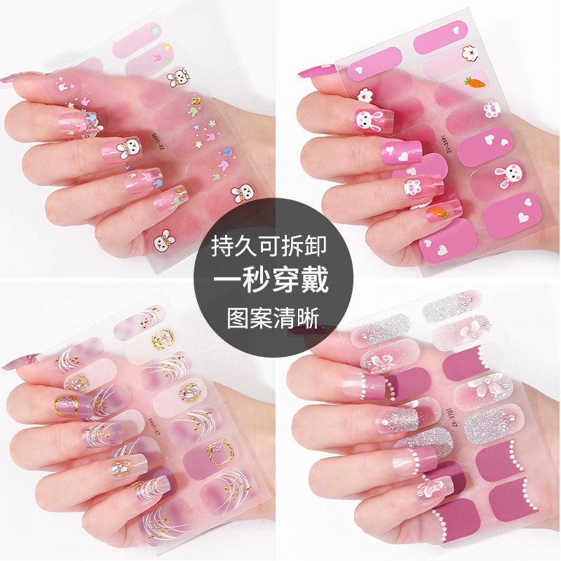 Beauty Stickers 2024 Chinese New Year Nail Art Stickers Cartoon 3D Three-dimensional Imitation Diamond Bronzing Christmas Holiday Nail Stickers Beauty Stickers 2024 Chinese New Year Nail Art Stickers Cartoon 3D Three-dimensional Imitation Diamond Bronzing Christmas Holiday Nail Stickers
