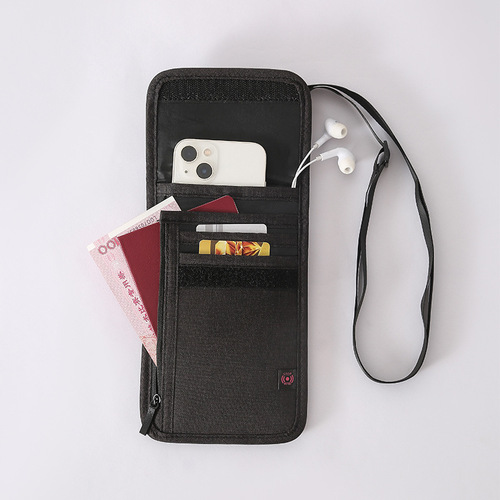 RFID Anti-Theft Travel Wallet Waterproof Flight Card Holder Large Capacity Crossbody Casual Phone Coin Card Bag