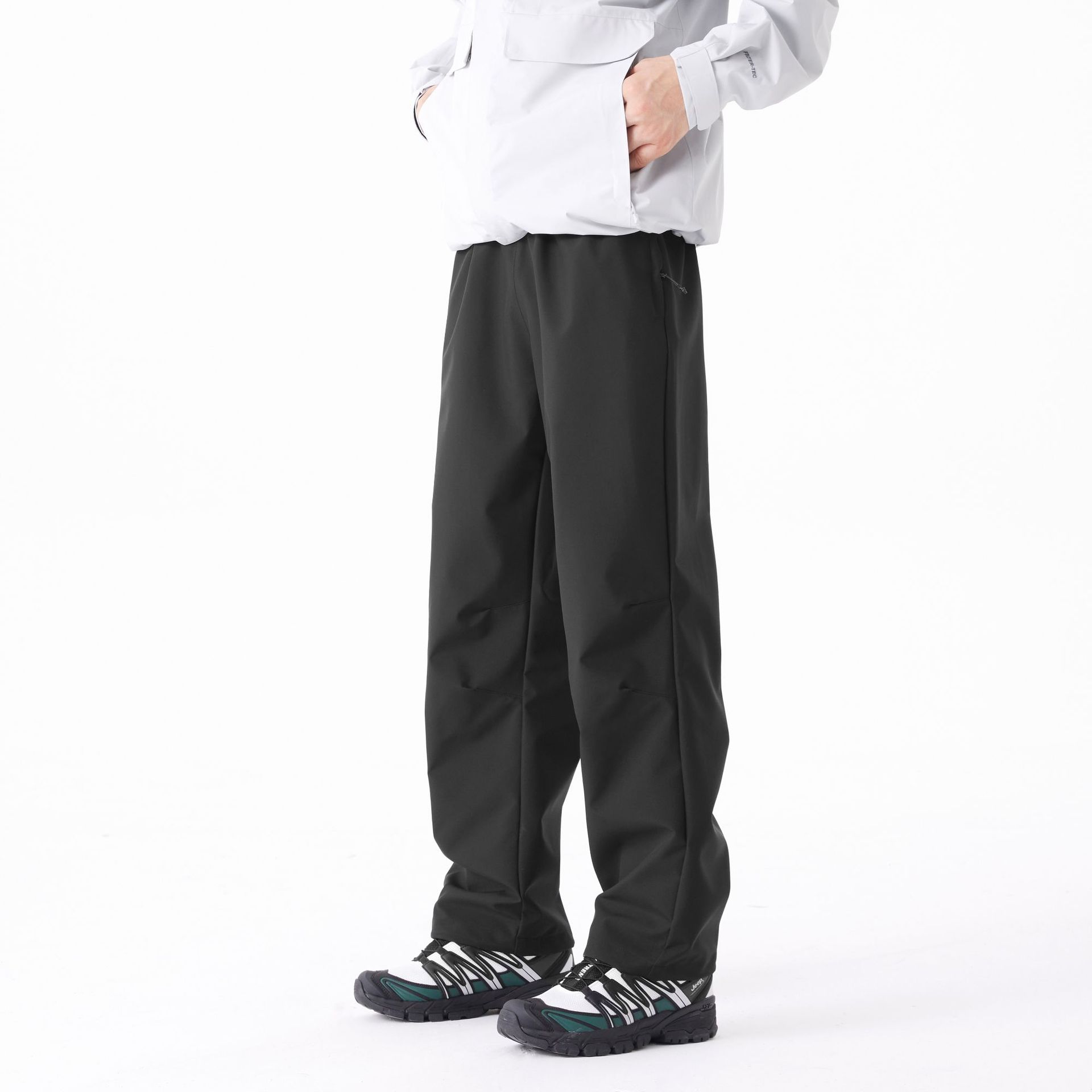 블랙 (9755 봄, 가을 스타일, 벨벳 없음)