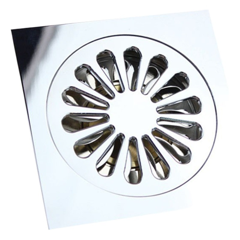 Lelang desodorante de cobre cuarto de ducha cuadrado desagüe de piso baño lavadora baño alcantarillado cubierta de desagüe de piso a prueba de insectos