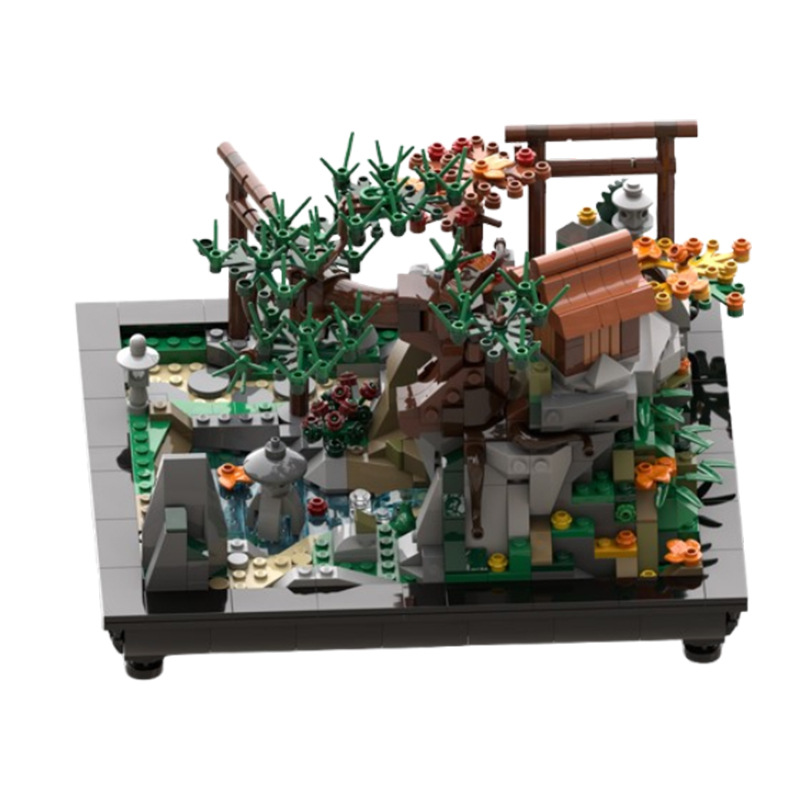 Modèle de plante arbre en blocs de construction à assembler_voghion.com