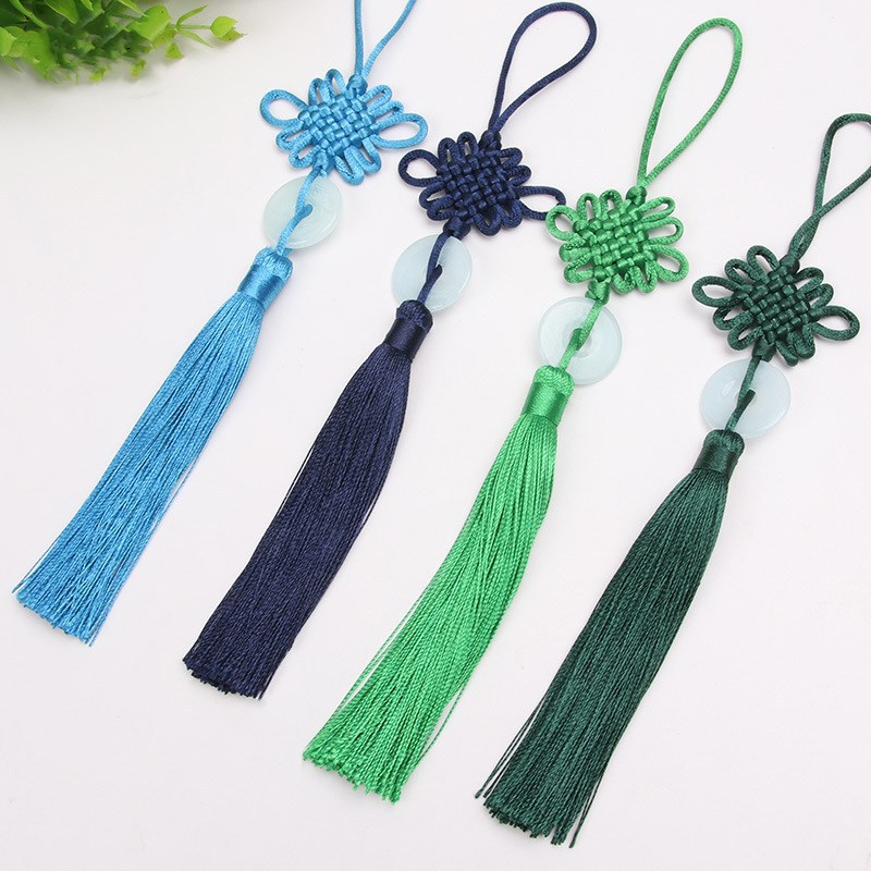 新款中國結 玉片小中國結掛件 流蘇穗子 中國特色外事禮品掛件