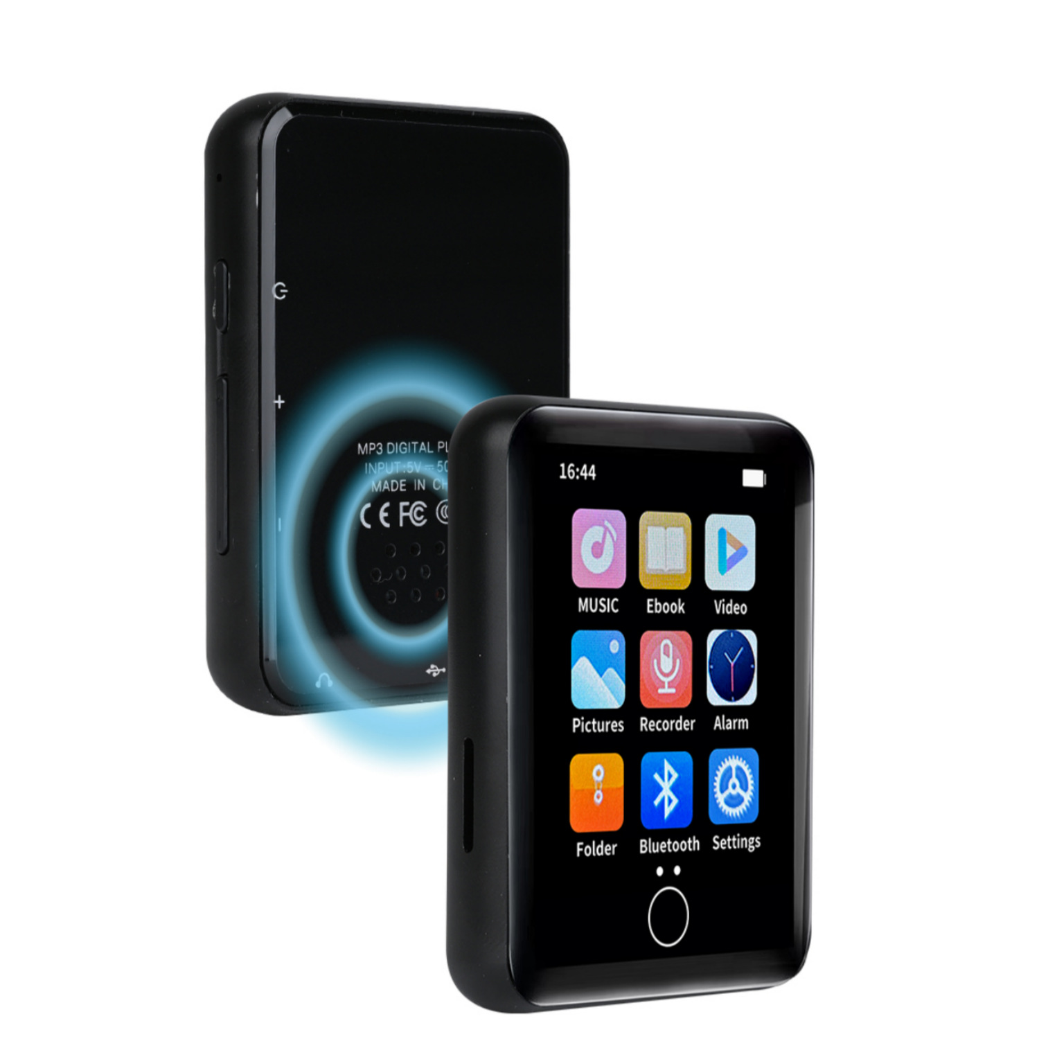 Fábrica al por mayor de metal reproductor mp3 mp4 pantalla táctil Bluetooth estudiante música Walkman lectura novela externa MP5