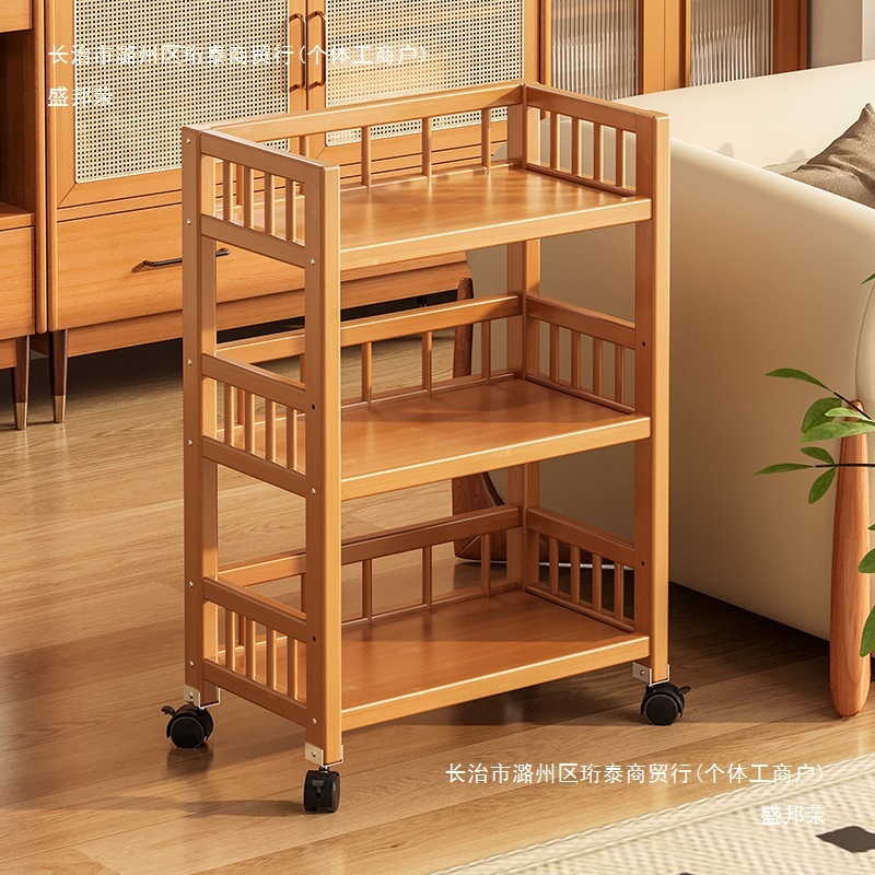 物置棚移動可能多層収納棚家庭用リビングカート非実木床式物置棚|undefined