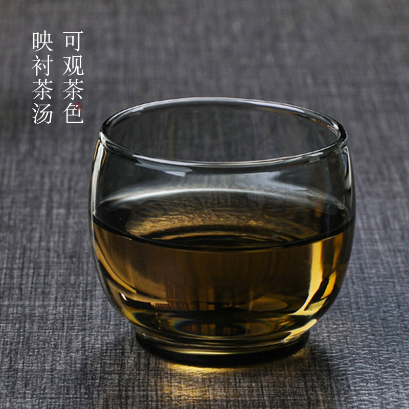 Glass tea cup, big tea set, anti-scald