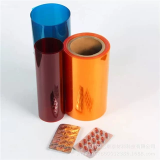 PVC药用包装材料 PVC颜色硬片 胶囊泡罩吸塑片材 颜色可定制