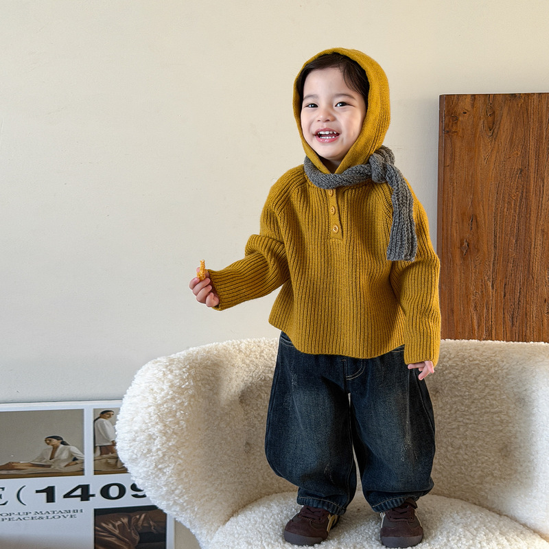 Inke Children's Clothing Boys' Sweater 2025 New Winter Thickened Stylish Knitwear Children's Knitwear Baby Clothes Inke Children's Clothing Boys' Sweater 2025 New Winter Thickened Stylish Knitwear Children's Knitwear Baby Clothes