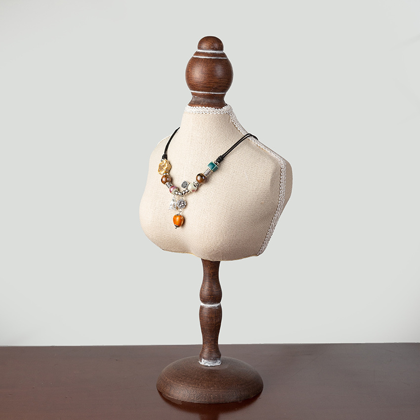 All-match solid color necklace jewelry jewelry display rack portrait neck jewelry necklace jewelry rack props wholesale