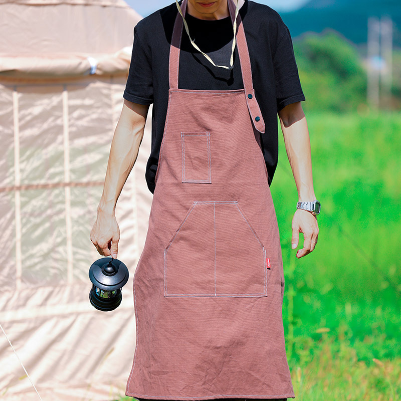 Apron Barista Men and Women Painting Catering Baking Korean Style Chef Hairdressing Work Printed Logo Workwear