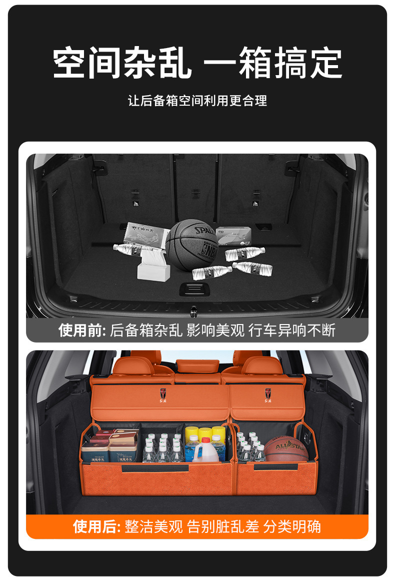Specialized Car Storage Box for Hongqi Eqm5/Hs5/H5/Hs3Phev/H6 Car Trunk