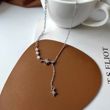 日韩清新唯美星星珍珠锁骨链女新款气质简约风仙气百搭日常项饰潮