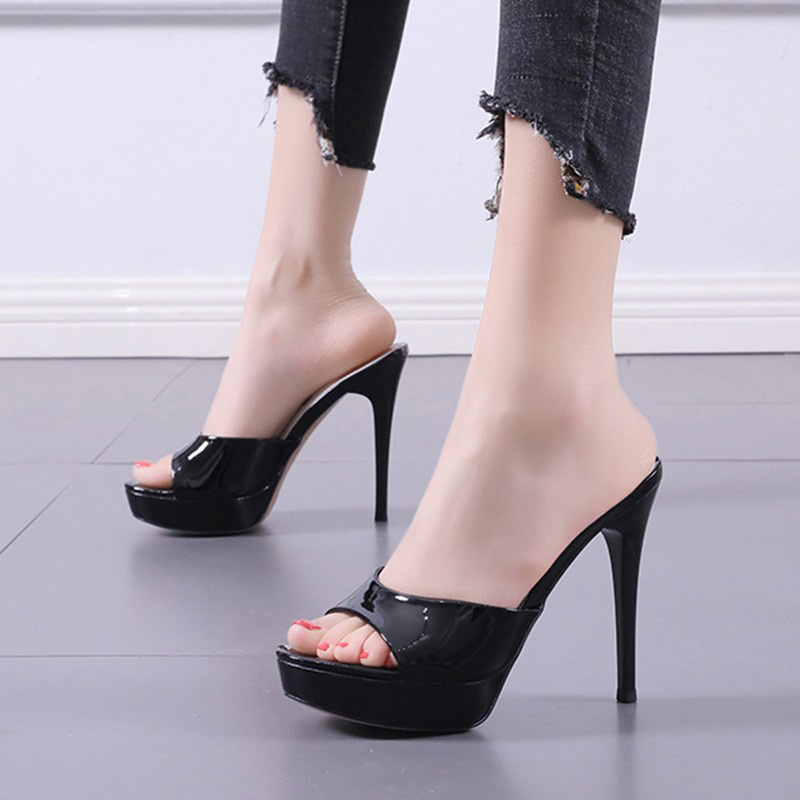 High-Heeled Shoes Factory Wholesale Cross-Border Dropshipping Summer Ultra-High Heel Thick-Soled Sexy Peep-Toe Foreign Trade Nightclub High-Heeled Slippers High-Heeled Shoes Factory Wholesale Cross-Border Dropshipping Summer Ultra-High Heel Thick-Soled Sexy Peep-Toe Foreign Trade Nightclub High-Heeled Slippers