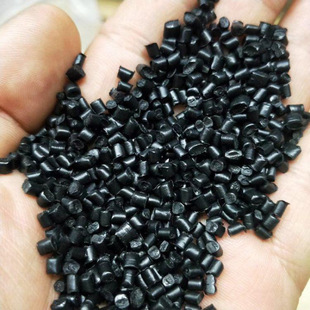 PP recycled plastic granules polypropylene plastic particles high black bright PP pen holder gatling base black granules
