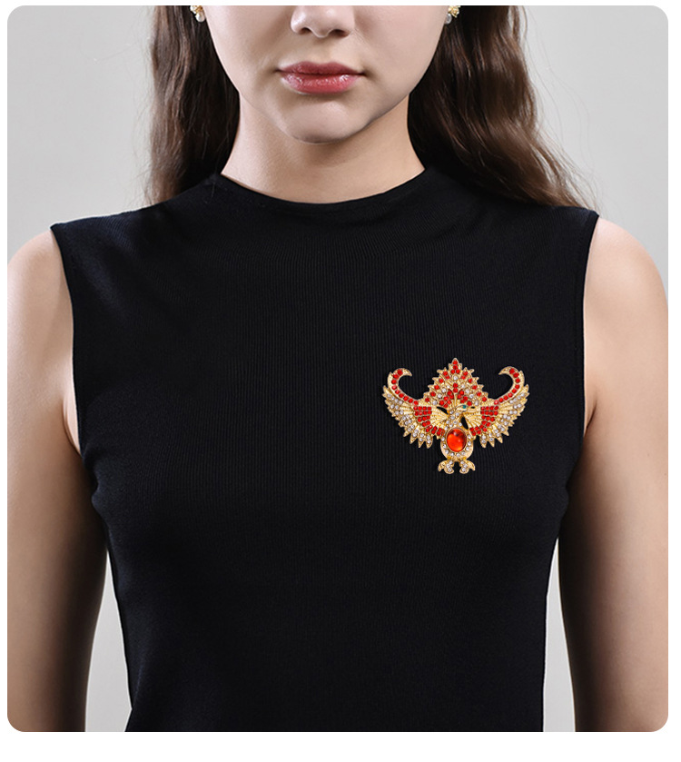 Spilla fenice vintage da uomo, spilla personalizzata per abito_voghion.com