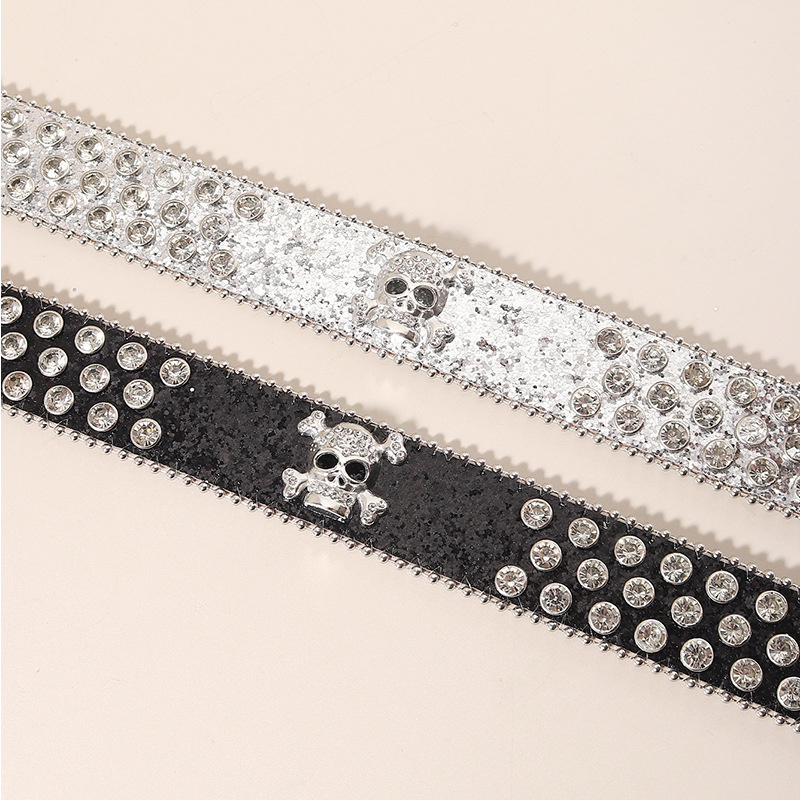 mit Pailletten-Strasssteinen, Herren-Rock-Nachtclub-Persönlichkeitsgürtel, breiter Modetrend-Punk-Internet-Promi-Gürtel für Männer_voghion.com