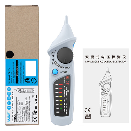 AVD06 Smart Sensing Voltage Tester Circuit Breakage Detection Electrician Repair Test Pen Audible and Visual Alarm Voltage Tester
