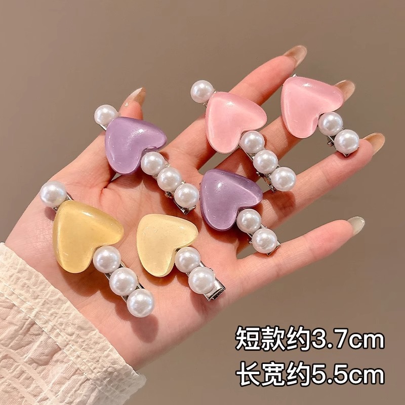 Coreano dulce dopamina hueso de color pequeño broche de pelo lateral universal broche de pelo roto lindo broche de moda mujer