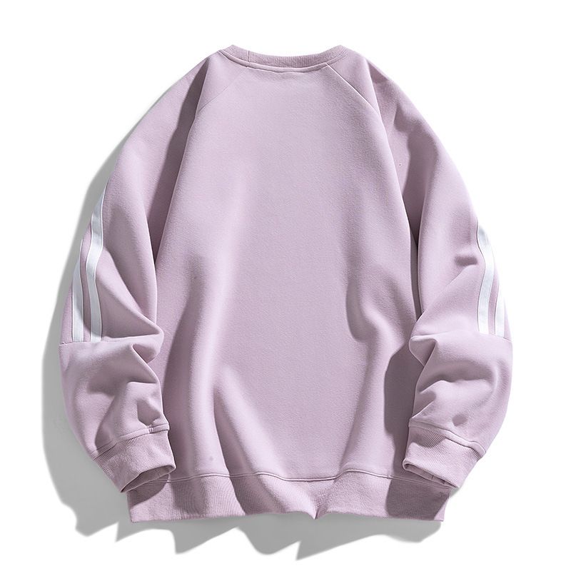 卸売り2025衛衣男春秋新型アメリカカジュアルクラシック双棒丸首重ポンド青少年上着