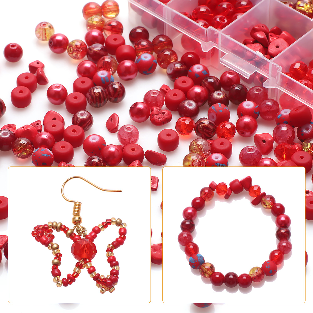 185g Weight Beads Jewelry Making Type Diameter 8mm Jewelry Making Size DIY Jewelry Accessories Classification 1 Set Quantity Glass Material Irregular, Round Pattern Plating Design Simple Style Style 1 Set Diameter 8mm Glass Irregular Round DIY Jewelry Accessories Beads 19
