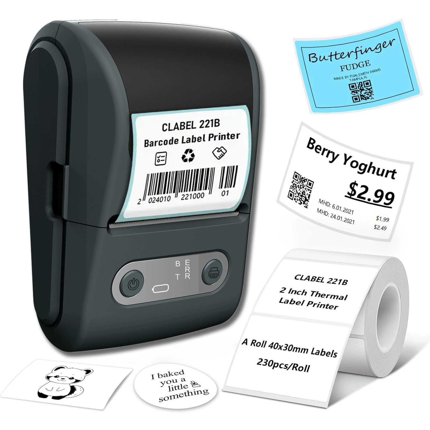 Handheld small pocket printer, (Cross-border trading), bluetooth