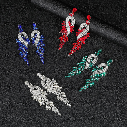  New Pair of Exaggerated Retro Earrings Multi-Color Optional Phoenix Pattern Fashion Hot Sale New Year Earrings
