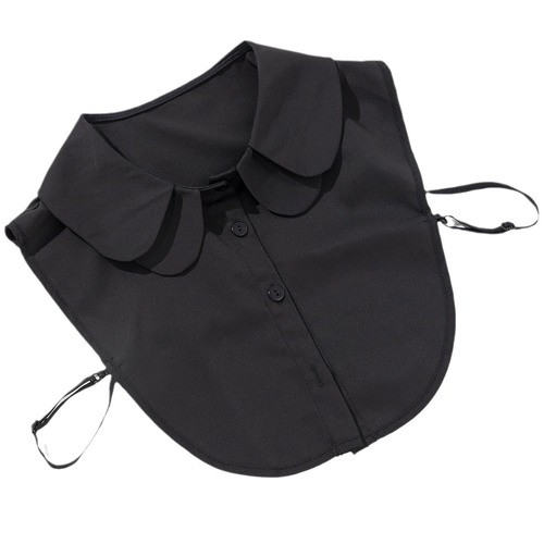 White double layer chiffon collar, round neck, fake collar for women, matching sweater with shirt collar, fake collar