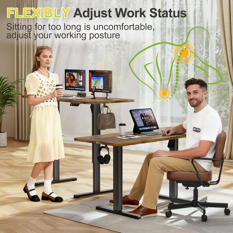 Electric Standing Desk Sit-Stand Height Adjustable Home Office Desk Modern Minimalist Office Desk Electric Standing Desk Sit-Stand Height Adjustable Home Office Desk Modern Minimalist Office Desk