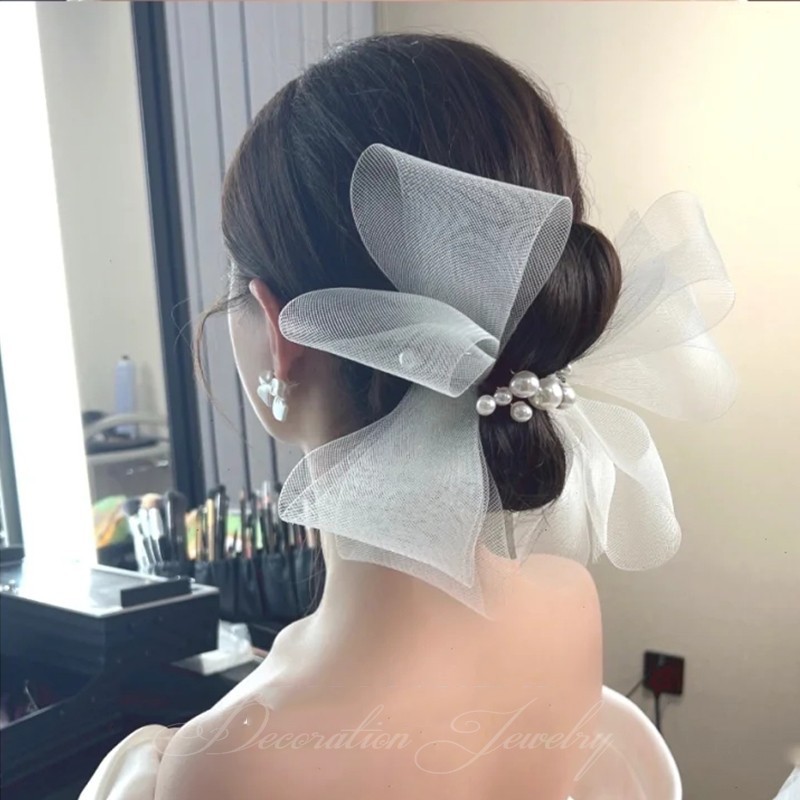 Women's Elegant Bow Knot Gauze Hair Clip display picture 1