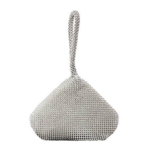 Diamond Party Bag Women's Clutch Rhinestone Landmine Bag Fashion Evening European and American Handbag Soft Bag Shape Dinner Bag