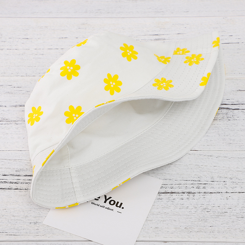 Unisex Lässig Blume Breite Traufen Bucket Hat display picture 9