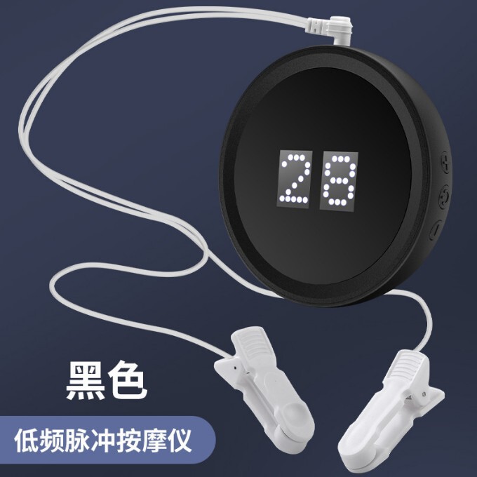 新型CES微電流低周波パルス耳掛け式睡眠器具、マッサージ機能付き、スマートなストレス軽減と安眠を実現|undefined