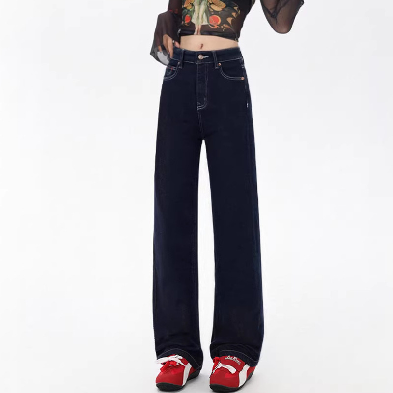 Treasure Pants Style! Textured Denim Blue 2026 Spring New Straight-Leg Jeans That Make You Look Slimmer and Straighter in Your Legs 6115 Treasure Pants Style! Textured Denim Blue 2026 Spring New Straight-Leg Jeans That Make You Look Slimmer and Straighter in Your Legs 6115
