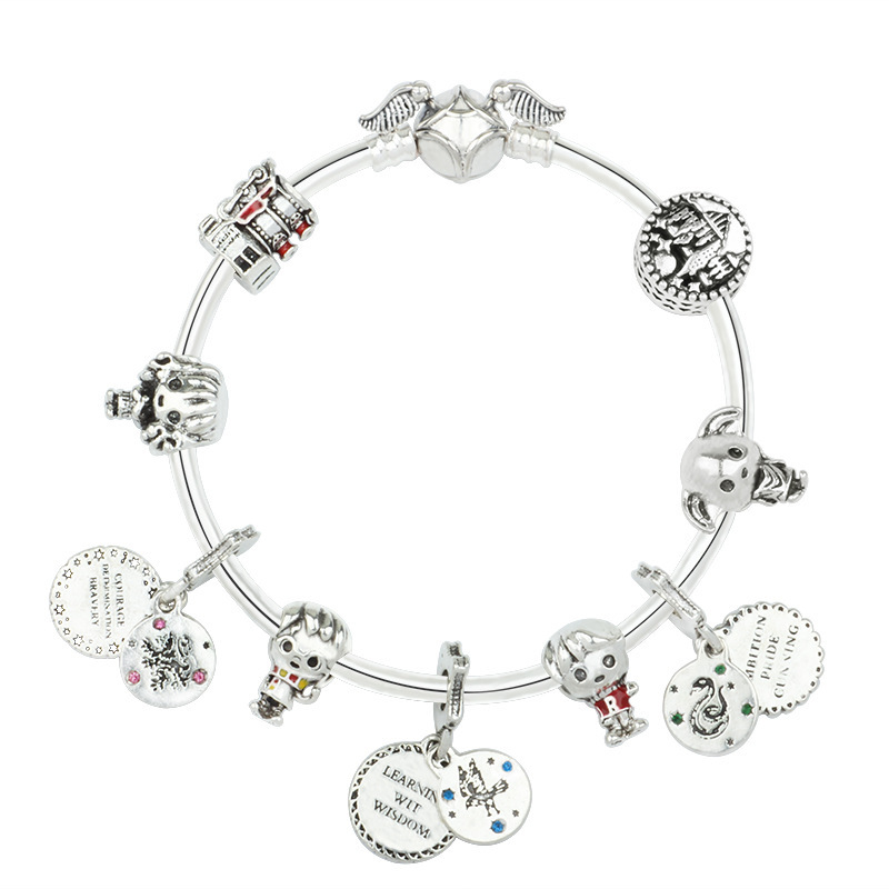 Cartoon Style Animal/Zodiac Alloy Cartoon Plating Beads Zircon Bracelet, Bracelet