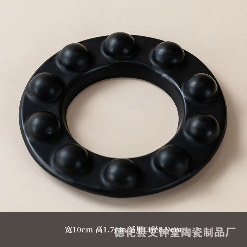 Ceramic Moxa Gua Sha Stone Ring Handheld Moxibustion Jar Accessory Style 10 preparation