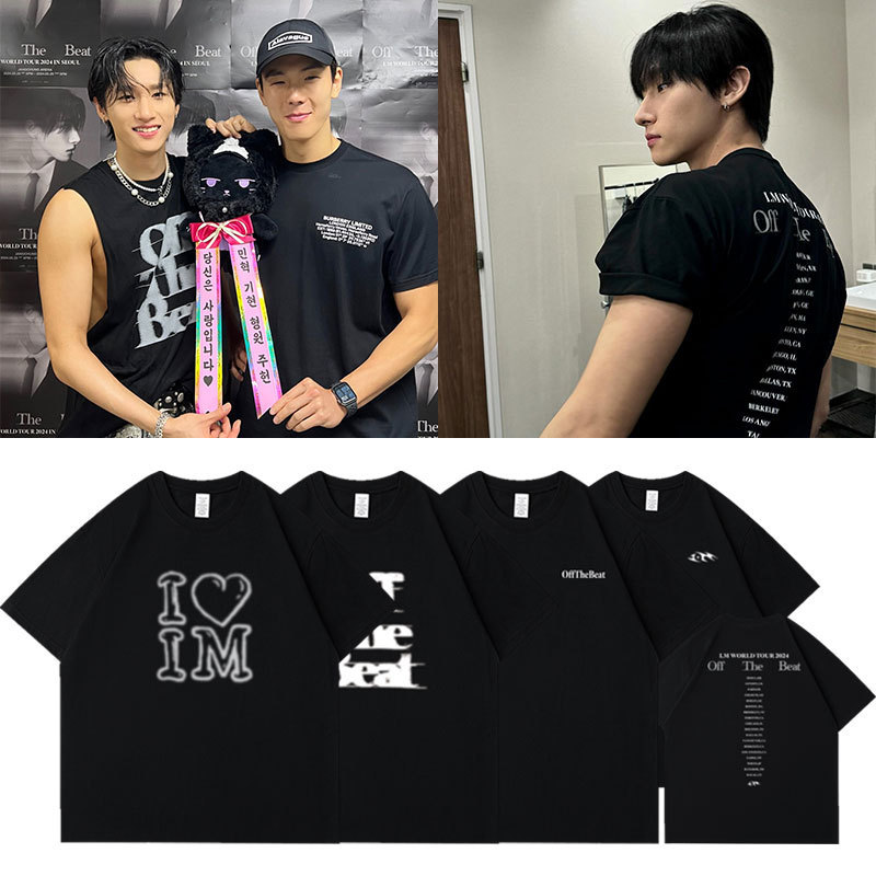 IM2025昌体恤款世短袖任周边衣服T巡演演唱会OffTheBeatMonstaX均