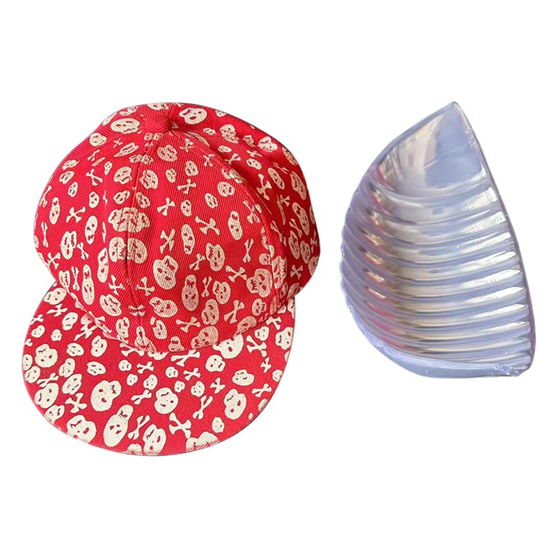 PVC baseball plastic hat holder factory wholesale peaked dome street dance hat support half support storage supplies transparent hat holder
